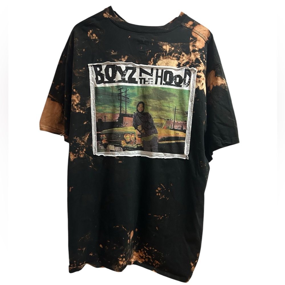 BOYZ N THE HOOD upcycled custom oversized TEE SHIRT DRESS creation by Rachelle